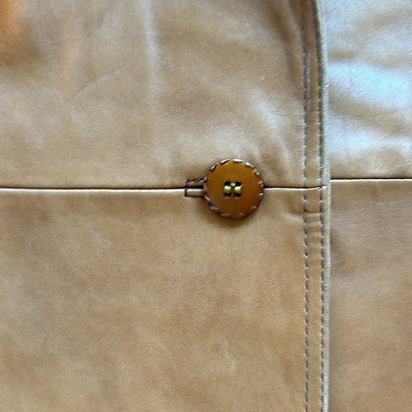 Vtg 70s Skin Gear leather car jacket blazer. - Picture 3 of 6